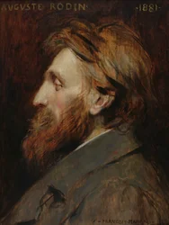 Auguste Rodinin (1840-1917) muotokuva 1881